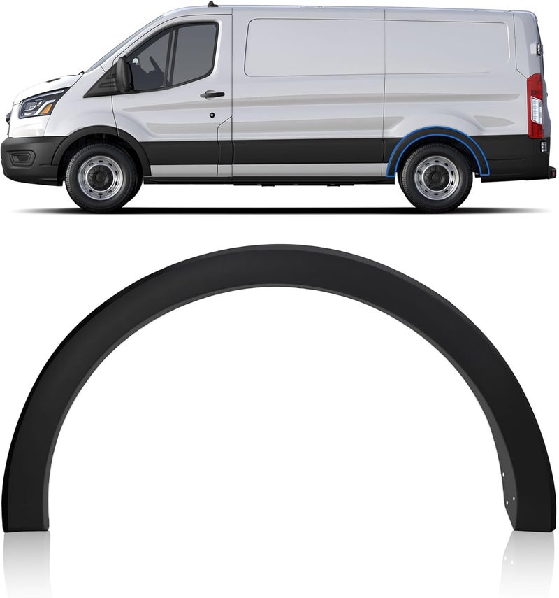 YUWUTF Rear Left Fender flare Molding Trim Wheel Cover Compatible with 2015-2023 Transit 150 250 350 - Image 1
